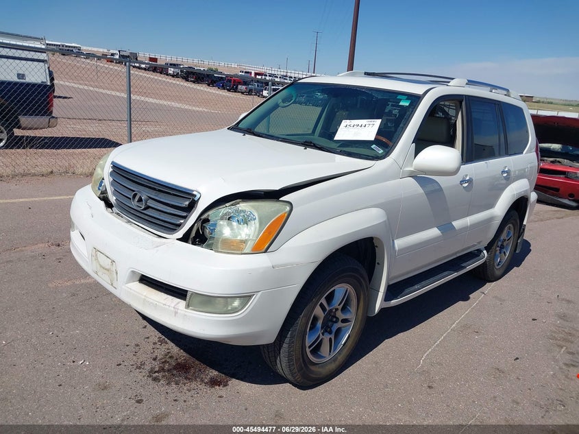 2008 Lexus Gx 470 VIN JTJBT20X580161882 IAAI salvage auction — NORMAL WEAR, Clear (Colorado), sold $3,425 on 2026-07-15 (photo 2)