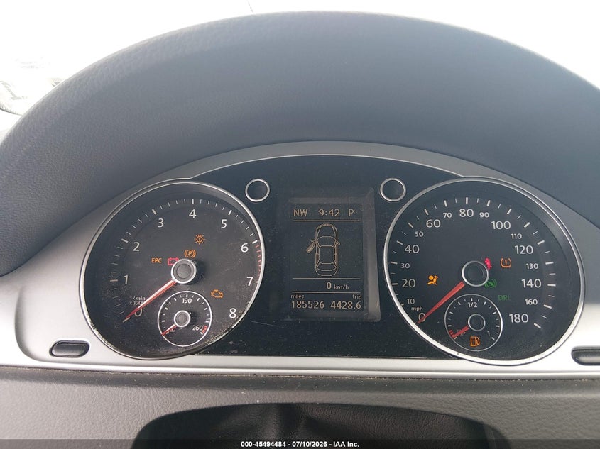 2012 Volkswagen Cc VIN WVWMN7AN0CE504139 IAAI salvage auction — NORMAL WEAR, Clear (Florida), sold $25 on 2026-08-11 (photo 7)