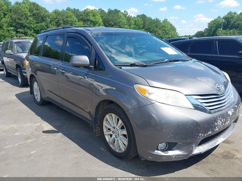 2011 Toyota Sienna VIN 5TDDK3DCXBS027255 IAAI salvage auction — LEFT SIDE, Salvage (Idaho), sold $1,650 on 2026-07-22 (photo 1)