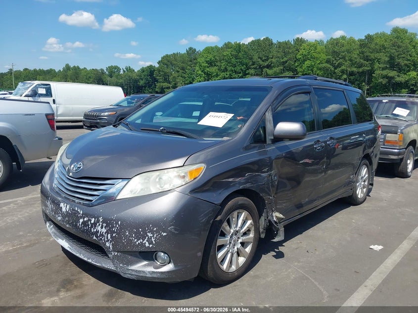 2011 Toyota Sienna VIN 5TDDK3DCXBS027255 IAAI salvage auction — LEFT SIDE, Salvage (Idaho), sold $1,650 on 2026-07-22 (photo 2)