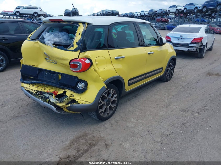 2014 Fiat 500l VIN ZFBCFADH5EZ004603 IAAI salvage auction — REAR END, Rebuildable (Florida), sold $850 on 2026-07-11 (photo 4)