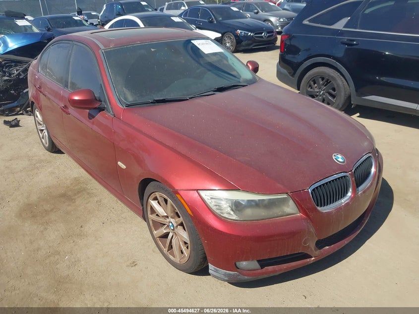 2011 BMW 3 series VIN WBAPH5C5XBA447621 IAAI salvage auction — NORMAL WEAR, Clear - Dealer Only (California), sold $1,000 on 2026-07-08 (photo 1)
