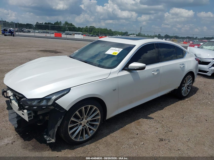 2020 Cadillac Ct5 VIN 1G6DN5RK8L0128658 IAAI salvage auction — LEFT FRONT, Salvage Title, sold $7,050 on 2026-08-19 (photo 2)