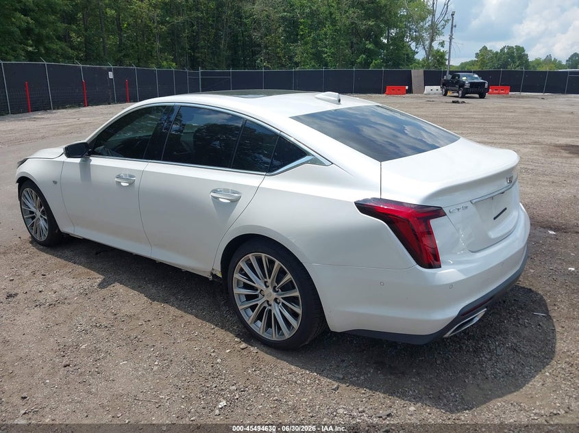 2020 Cadillac Ct5 VIN 1G6DN5RK8L0128658 IAAI salvage auction — LEFT FRONT, Salvage Title, sold $7,050 on 2026-08-19 (photo 3)