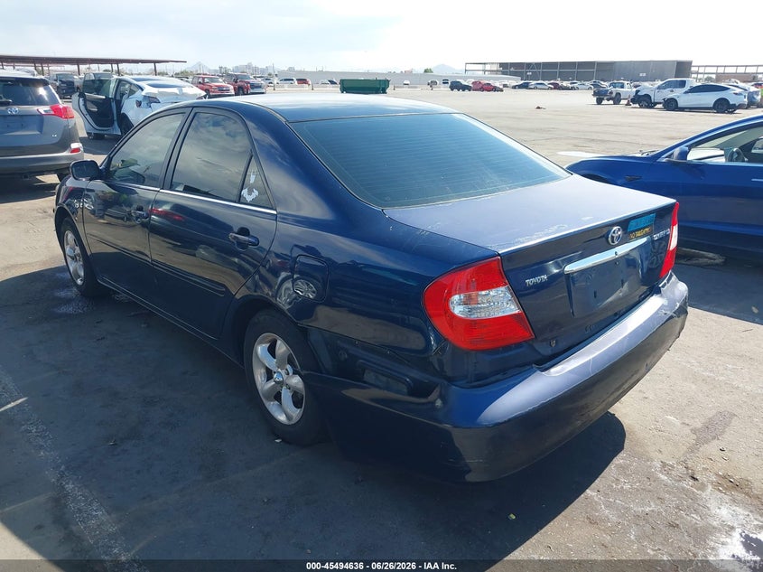 2002 Toyota Camry VIN JTDBE32K220123652 IAAI salvage auction — RIGHT REAR, Salvage (Arizona), sold $400 on 2026-07-28 (photo 3)