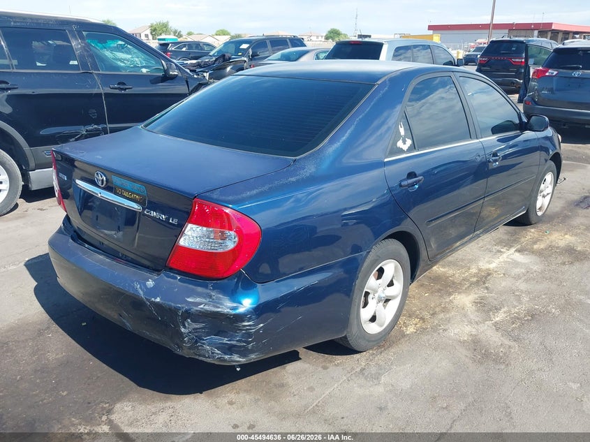 2002 Toyota Camry VIN JTDBE32K220123652 IAAI salvage auction — RIGHT REAR, Salvage (Arizona), sold $400 on 2026-07-28 (photo 4)