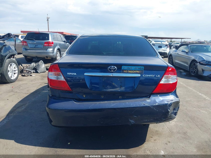 2002 Toyota Camry VIN JTDBE32K220123652 IAAI salvage auction — RIGHT REAR, Salvage (Arizona), sold $400 on 2026-07-28 (photo 6)