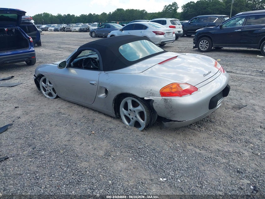 2001 Porsche Boxster VIN WP0CA29881U627201 IAAI salvage auction — SIDE, Salvage (South Carolina), sold $2,350 on 2026-08-02 (photo 3)