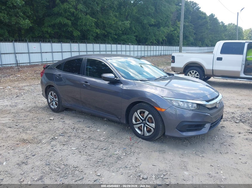 2017 Honda Civic VIN 19XFC2F56HE068001 IAAI salvage auction — REAR END, Salvage Title, sold $3,650 on 2026-07-19 (photo 1)