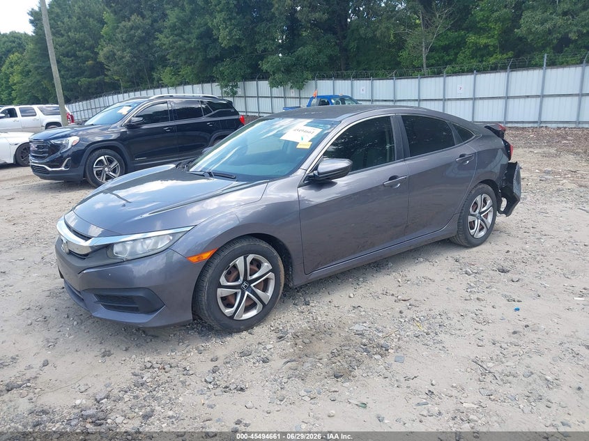 2017 Honda Civic VIN 19XFC2F56HE068001 IAAI salvage auction — REAR END, Salvage Title, sold $3,650 on 2026-07-19 (photo 2)