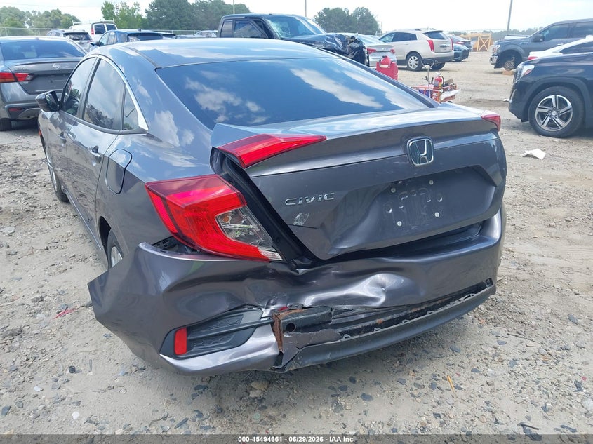 2017 Honda Civic VIN 19XFC2F56HE068001 IAAI salvage auction — REAR END, Salvage Title, sold $3,650 on 2026-07-19 (photo 6)