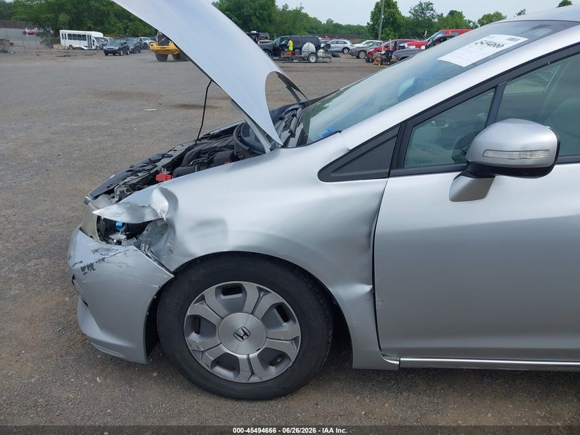 2012 Honda Civic VIN JHMFB4F33CS003432 IAAI salvage auction — NORMAL WEAR, Clear (Virginia), sold $550 on 2026-07-21 (photo 6)