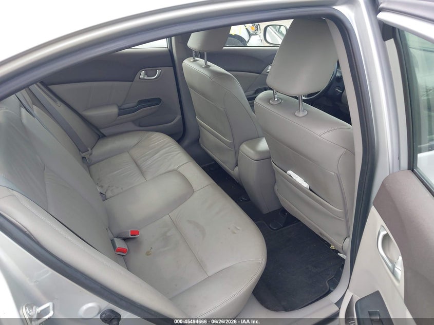 2012 Honda Civic VIN JHMFB4F33CS003432 IAAI salvage auction — NORMAL WEAR, Clear (Virginia), sold $550 on 2026-07-21 (photo 8)