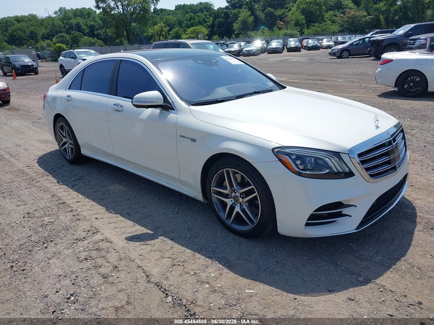 2018 Mercedes-benz S-klasse VIN WDDUG8GBXJA383482 IAAI salvage auction — SIDE, Salvage Title, sold $23,325 on 2026-08-18 (photo 1)
