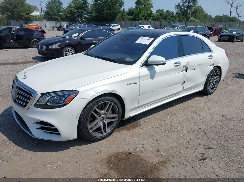 2018 Mercedes-benz S-klasse VIN WDDUG8GBXJA383482 IAAI salvage auction — SIDE, Salvage Title, sold $23,325 on 2026-08-18 (photo 2)