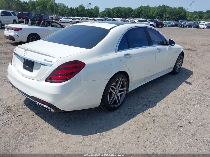 2018 Mercedes-benz S-klasse VIN WDDUG8GBXJA383482 IAAI salvage auction — SIDE, Salvage Title, sold $23,325 on 2026-08-18 (photo 4)