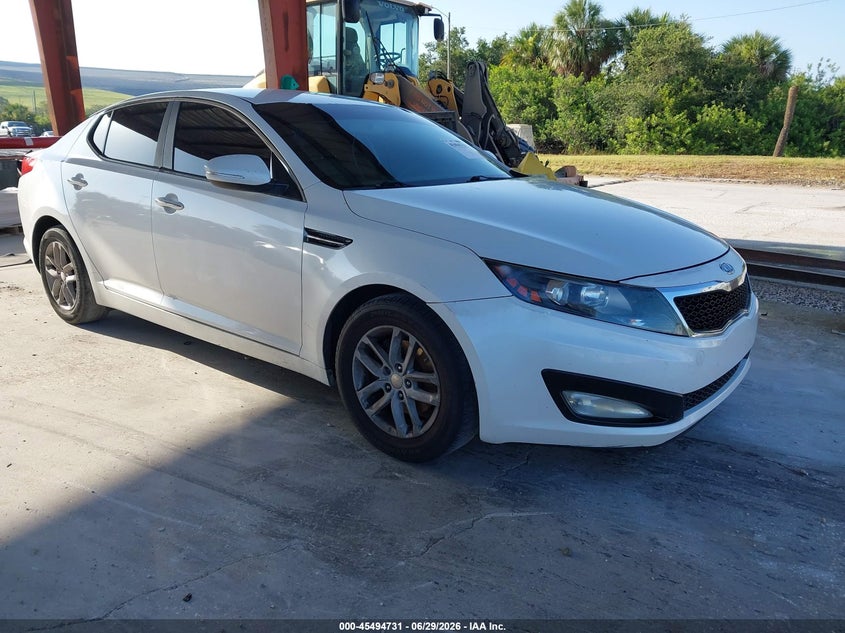 2012 Kia Optima VIN KNAGM4A76C5289640 IAAI salvage auction — SIDE, Rebuildable (Florida), sold $25 on 2026-07-21 (photo 1)