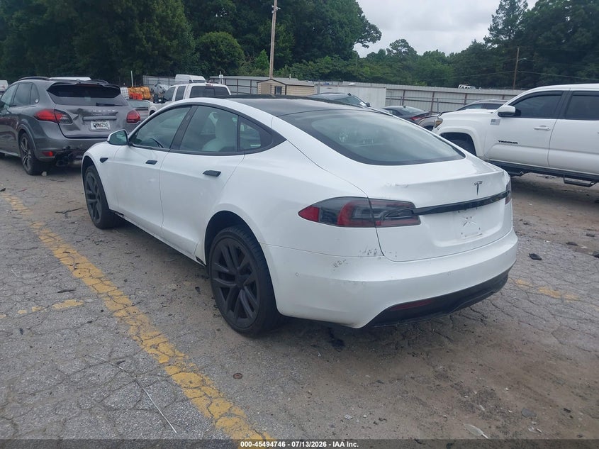 2021 Tesla Model s VIN 5YJSA1E53MF451690 IAAI salvage auction — SIDE, Salvage (Georgia), sold $11,300 on 2026-07-31 (photo 3)