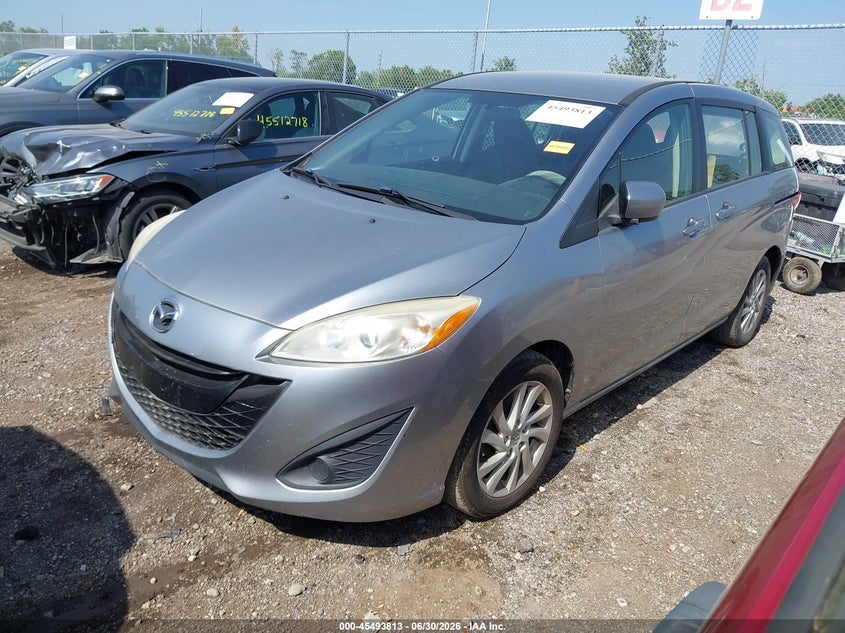 2012 Mazda 5 VIN JM1CW2BL2C0102449 IAAI salvage auction — REAR END, Salvage (Ohio), sold $325 on 2026-07-16 (photo 2)