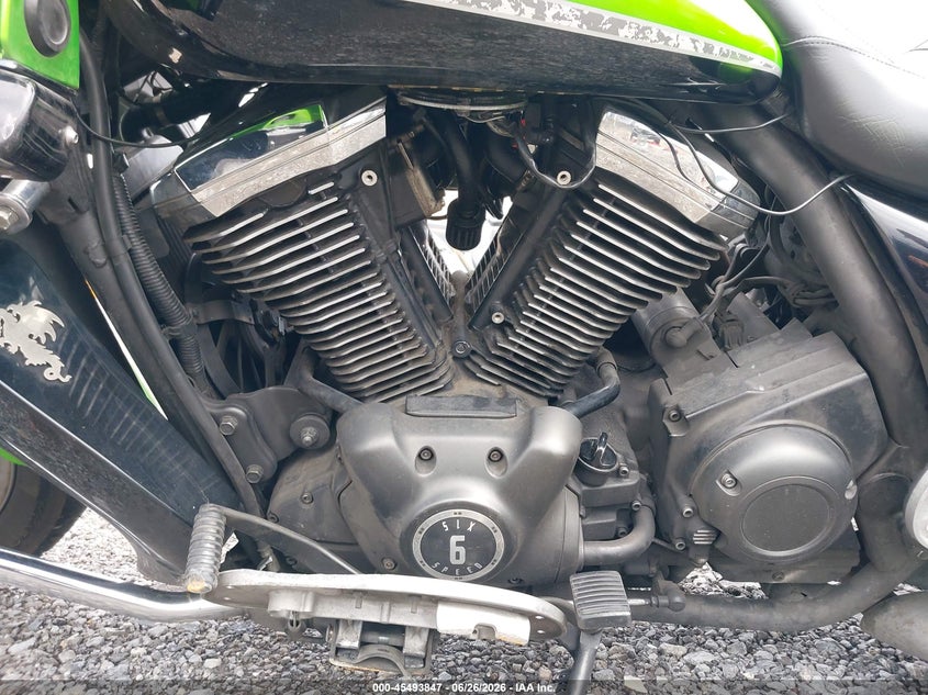 2012 Kawasaki Vulcan VIN JKBVNRJ15CA005394 IAAI salvage auction — FRONT END, Salvage Title, sold $950 on 2026-09-04 (photo 9)