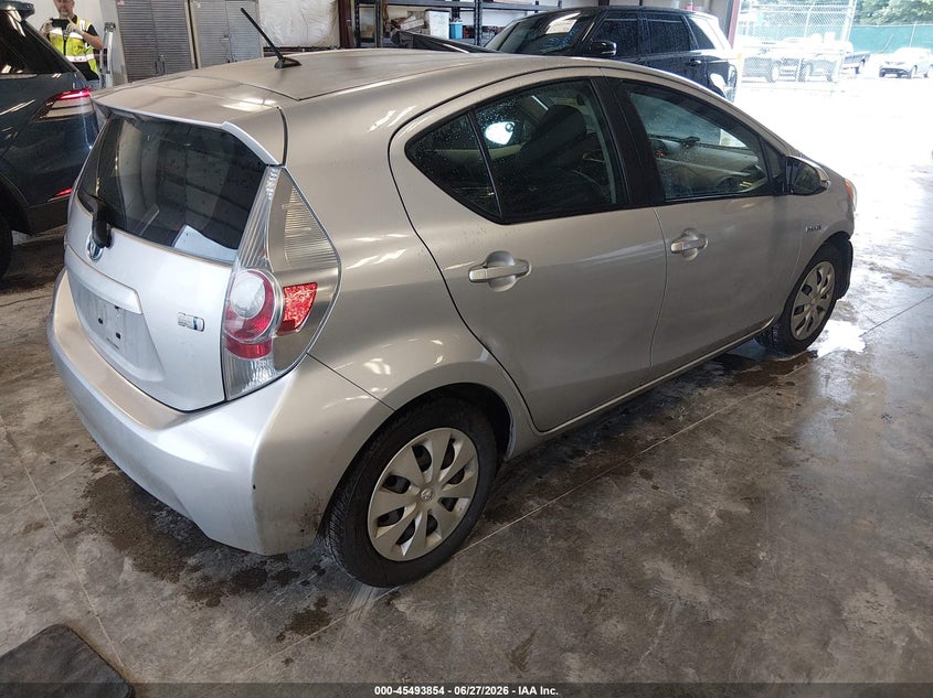 2014 Toyota Prius c VIN JTDKDTB32E1567057 IAAI salvage auction — FRONT END, Salvage (Kentucky), sold $650 on 2026-07-31 (photo 4)