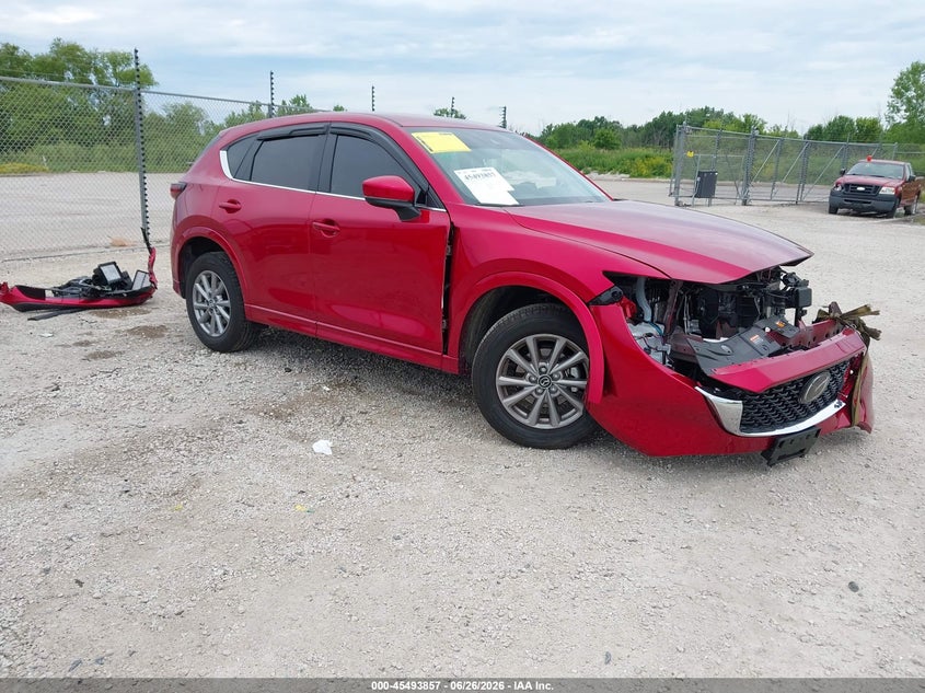 2025 Mazda Cx-5 VIN JM3KFBBL4S0801342 IAAI salvage auction — FRONT END, Salvage (Wisconsin), sold $25 on 2026-07-28 (photo 1)
