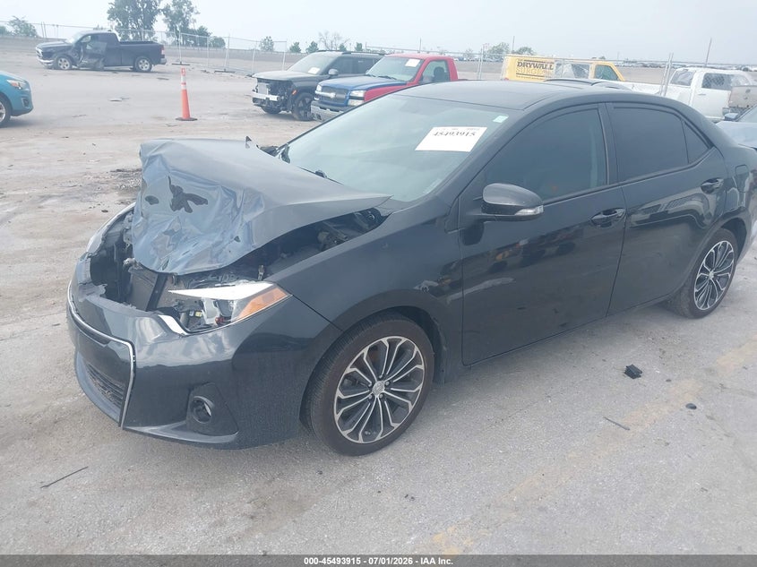 2015 Toyota Corolla VIN 5YFBURHE4FP335729 IAAI salvage auction — FRONT END, Salvage Title, sold $1,900 on 2026-07-31 (photo 2)