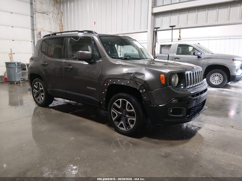 2016 Jeep Renegade VIN ZACCJBBT9GPD75208 IAAI salvage auction — FRONT END, Salvage Title, sold $1,550 on 2026-08-18 (photo 1)
