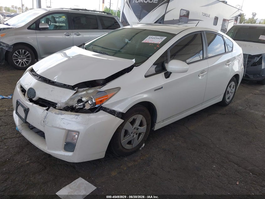 2010 Toyota Prius VIN JTDKN3DU9A0202989 IAAI salvage auction — FRONT END, Salvage (California), sold $750 on 2026-07-21 (photo 2)