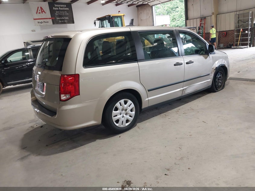 2015 Dodge Caravan VIN 2C4RDGBG0FR688496 IAAI salvage auction — RIGHT FRONT, Salvage (North Carolina), sold $1,900 on 2026-07-09 (photo 4)