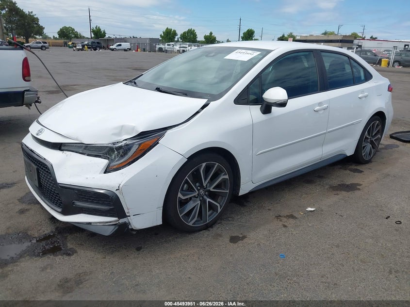 2021 Toyota Corolla VIN 5YFS4MCE1MP062403 IAAI salvage auction — LEFT FRONT, Salvage (California), sold $7,900 on 2026-08-01 (photo 2)