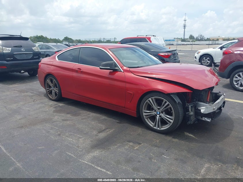 2016 BMW 4er VIN WBA3N7C54GK227167 IAAI salvage auction — FRONT END, Wait Title, sold $25 on 2026-08-08 (photo 1)