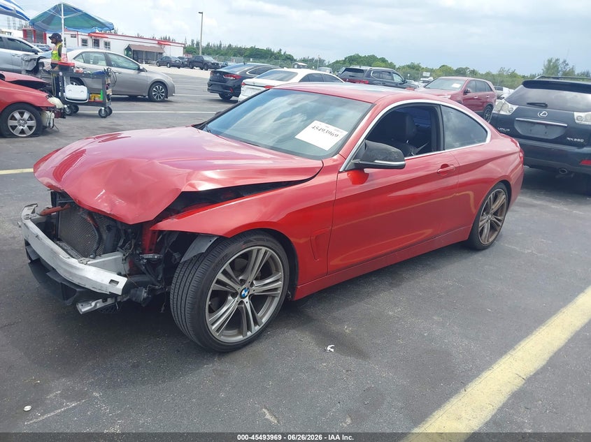 2016 BMW 4er VIN WBA3N7C54GK227167 IAAI salvage auction — FRONT END, Wait Title, sold $25 on 2026-08-08 (photo 2)