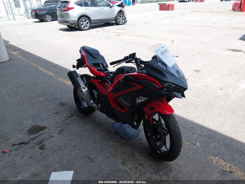 2024 Kawasaki Ninja VIN ML5EXGG19RDA30822 IAAI salvage auction — VANDALISM, Salvage (Missouri), sold $25 on 2026-07-28 (photo 1)