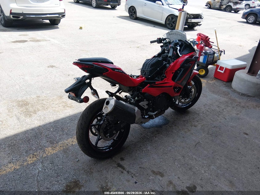 2024 Kawasaki Ninja VIN ML5EXGG19RDA30822 IAAI salvage auction — VANDALISM, Salvage (Missouri), sold $25 on 2026-07-28 (photo 4)