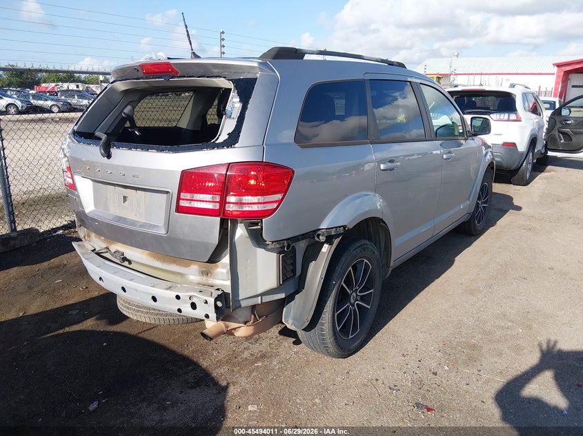 2018 Dodge Journey VIN 3C4PDCAB2JT533895 IAAI salvage auction — Rear, Salvage, sold $700 on 2026-10-12 (photo 4)