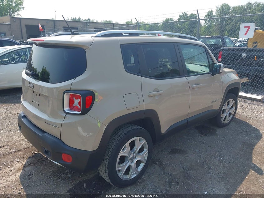 2016 Jeep Renegade VIN ZACCJBDT4GPC52221 IAAI salvage auction — LEFT FRONT, Mv-907A (New York), sold $1,900 on 2026-07-09 (photo 4)
