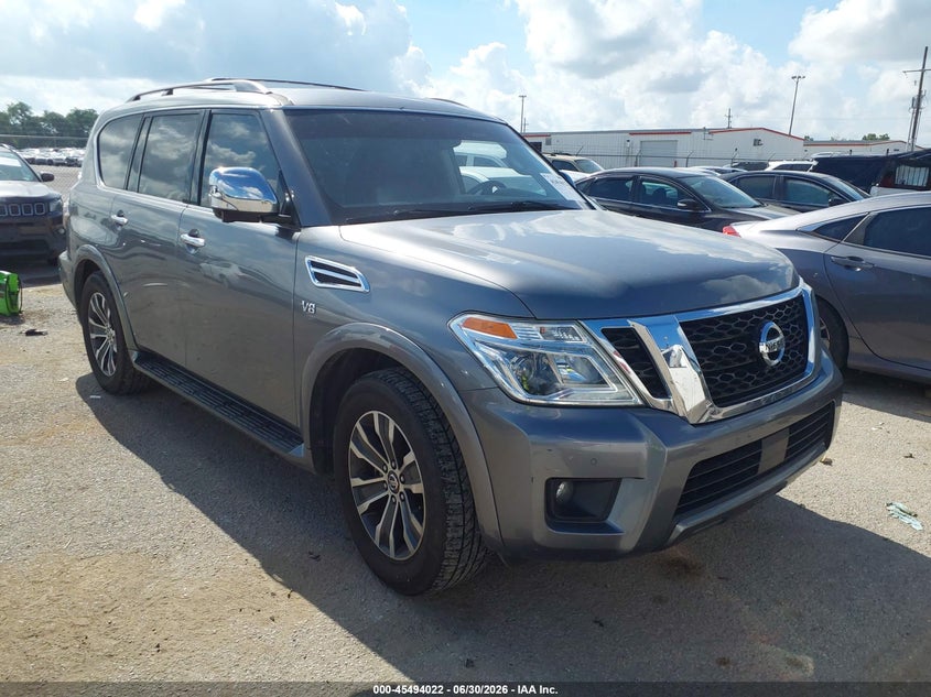 2018 Nissan Armada VIN JN8AY2ND8J9057861 IAAI salvage auction — FRONT END, Salvage (Louisiana), sold $6,750 on 2026-07-28 (photo 1)
