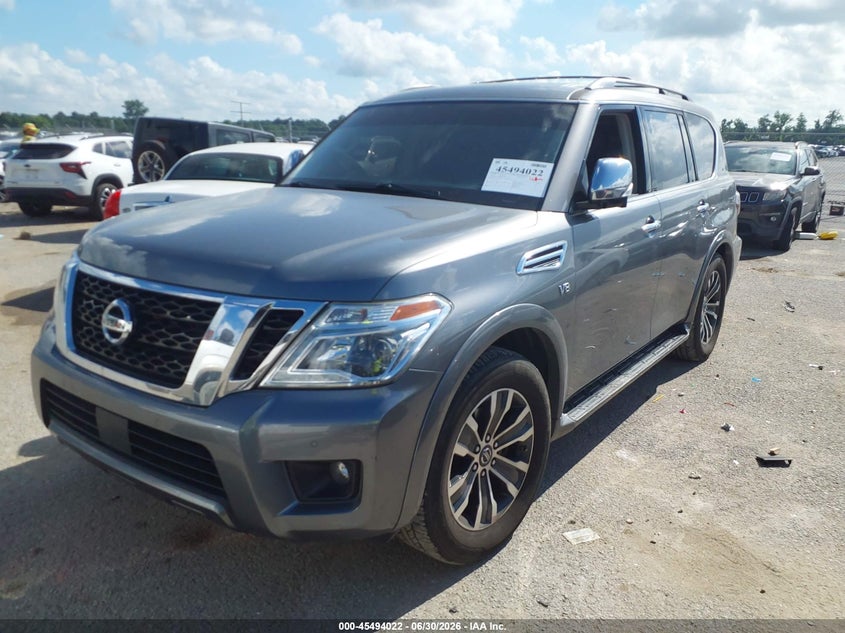 2018 Nissan Armada VIN JN8AY2ND8J9057861 IAAI salvage auction — FRONT END, Salvage (Louisiana), sold $6,750 on 2026-07-28 (photo 2)