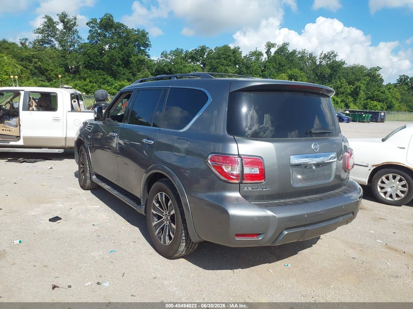 2018 Nissan Armada VIN JN8AY2ND8J9057861 IAAI salvage auction — FRONT END, Salvage (Louisiana), sold $6,750 on 2026-07-28 (photo 3)