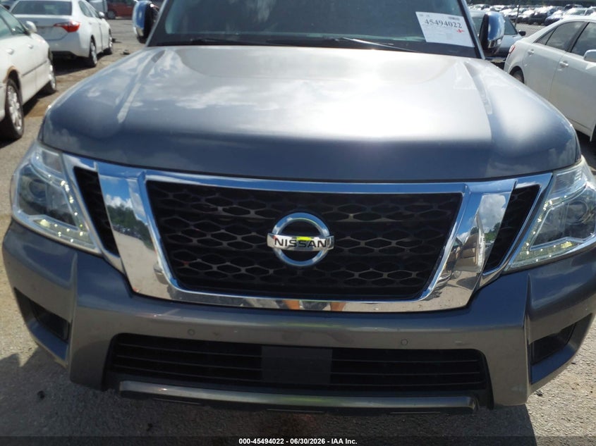 2018 Nissan Armada VIN JN8AY2ND8J9057861 IAAI salvage auction — FRONT END, Salvage (Louisiana), sold $6,750 on 2026-07-28 (photo 6)