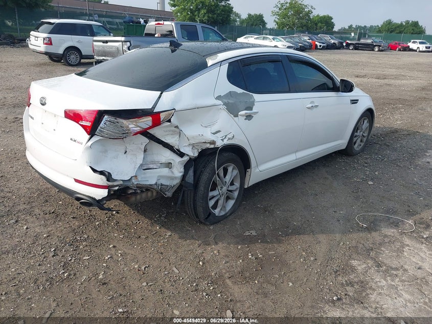 2013 Kia Optima VIN 5XXGN4A78DG137081 IAAI salvage auction — REAR END, Salvage (Pennsylvania), sold $500 on 2026-07-12 (photo 4)