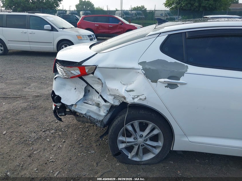 2013 Kia Optima VIN 5XXGN4A78DG137081 IAAI salvage auction — REAR END, Salvage (Pennsylvania), sold $500 on 2026-07-12 (photo 6)