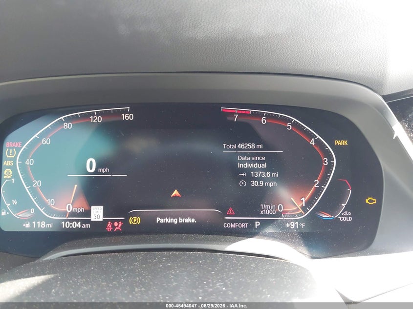 2020 BMW X6 VIN 5UXCY4C07L9B65800 IAAI salvage auction — Exterior Burn, Salvage, sold $30,000 on 2026-08-25 (photo 7)