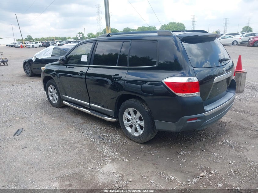 2011 Toyota Highlander VIN 5TDZA3EH1BS013537 IAAI salvage auction — FRONT END, Clear (Indiana), sold $1,100 on 2026-07-29 (photo 3)