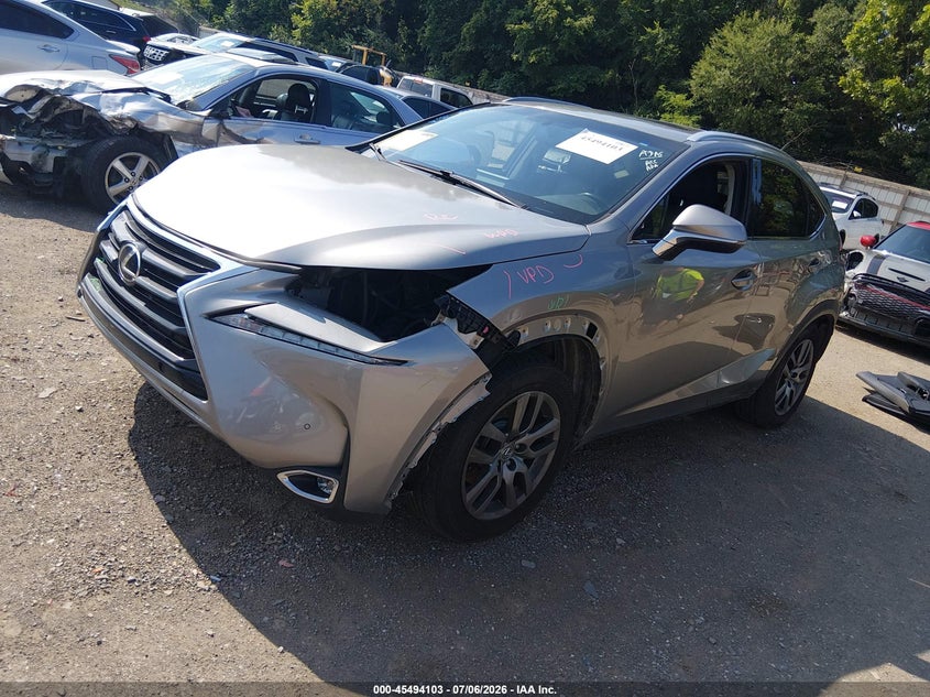 2016 Lexus Nx VIN JTJBARBZ0G2094933 IAAI salvage auction — SIDE, Salvage (Tennessee), sold $5,700 on 2026-07-22 (photo 2)