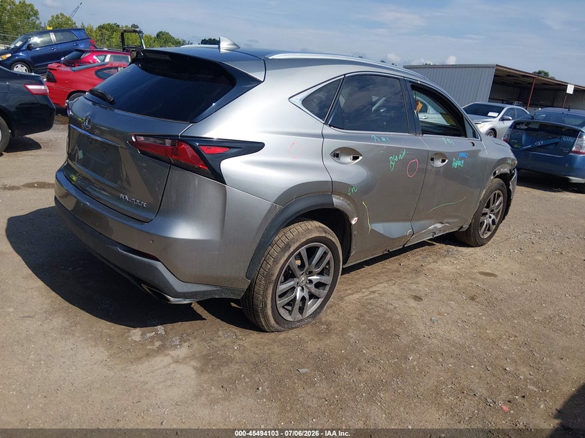 2016 Lexus Nx VIN JTJBARBZ0G2094933 IAAI salvage auction — SIDE, Salvage (Tennessee), sold $5,700 on 2026-07-22 (photo 4)