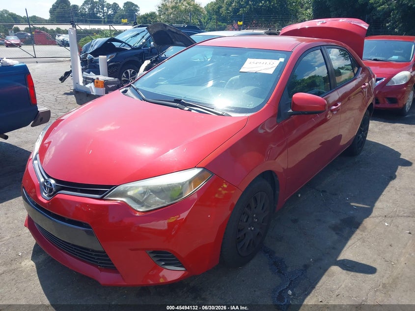 2015 Toyota Corolla VIN 5YFBURHE8FP267970 IAAI salvage auction — REAR END, Salvage (North Carolina), sold $3,950 on 2026-07-16 (photo 2)