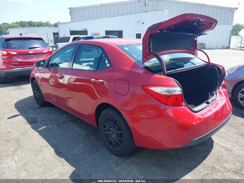 2015 Toyota Corolla VIN 5YFBURHE8FP267970 IAAI salvage auction — REAR END, Salvage (North Carolina), sold $3,950 on 2026-07-16 (photo 3)