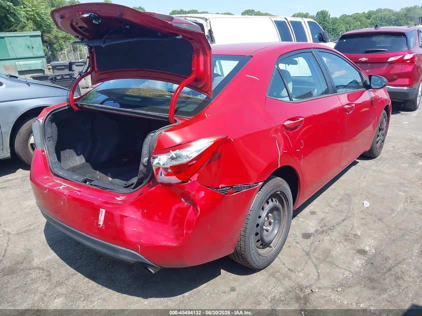 2015 Toyota Corolla VIN 5YFBURHE8FP267970 IAAI salvage auction — REAR END, Salvage (North Carolina), sold $3,950 on 2026-07-16 (photo 4)